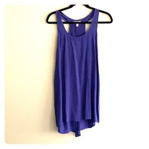 Silence + Noise SILK mini dress with ruffle spine